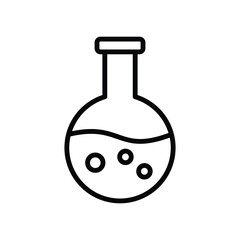 flask icon vector design template in white background