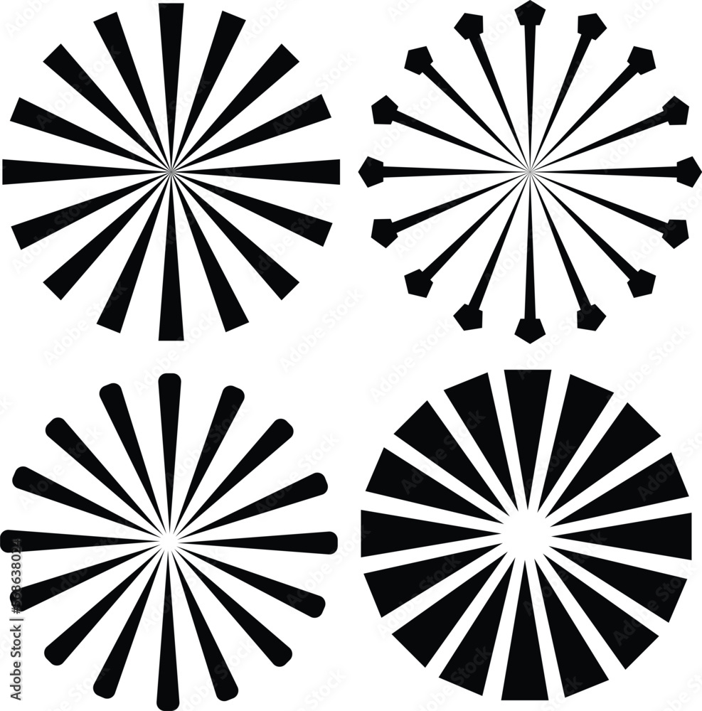 Poster abstract 4 spiral swirl vector background.