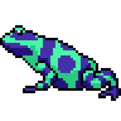 pixel art dangerous poison frog