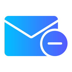 delete gradient icon