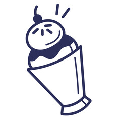 Ice Cream Doodle Icon