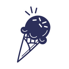 Ice Cream Doodle Icon