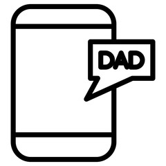 phone day father icon