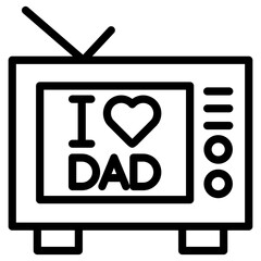 television father day icon