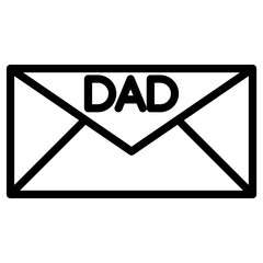 father's envelope icon