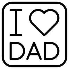 i love dad icon