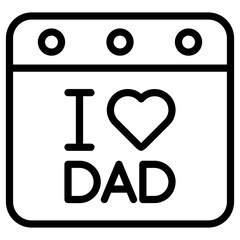 day father calendar icon