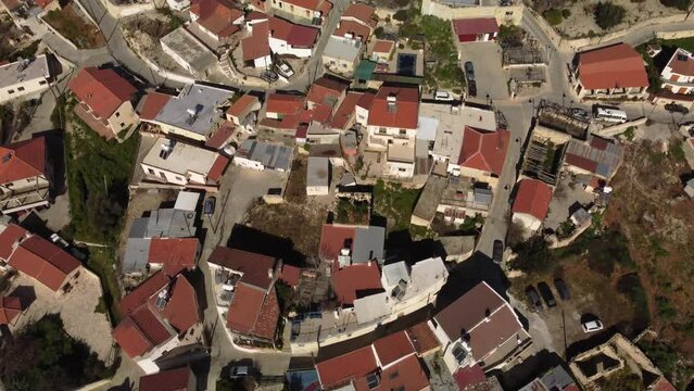A flight over the village of Pachna in the Troodos mountains