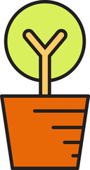 Houseplant Icon Illustration
