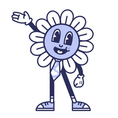 Flower Retro Character