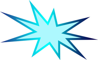 Obraz premium Star bubble speech pop art comic colorful decorative cartoon drawing frame background design illustration