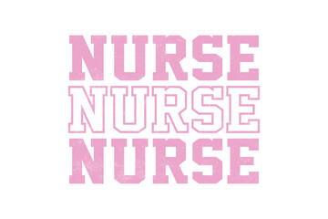 Retro Nurse Nurse Nurse Sublimation design