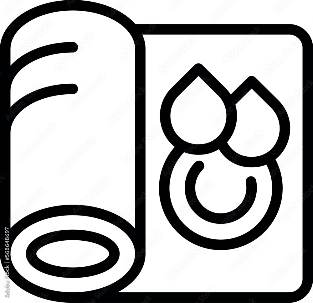 Poster roll machine icon outline vector. plotter offset. office data