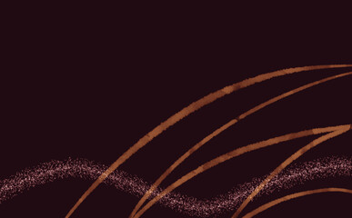 黒背景のラメライン背景赤