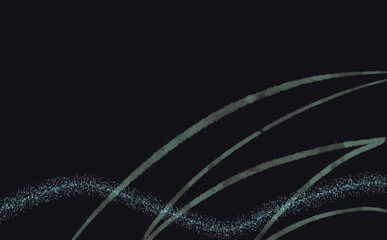 黒背景のラメライン背景ブルー