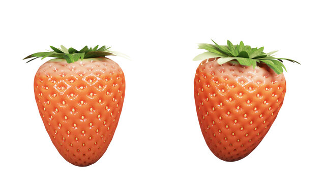 red strawberry transparent background