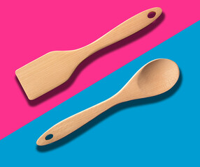 Kitchen Cookware on Colorful Tabletop for Cooking on Stove