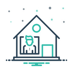 Fototapeta premium Mix icon for stayed