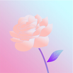 red yellow purple roses, suitable for use as a logo or printed as a wall decoration. vector illustration