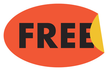 Free stamp sticker with white border