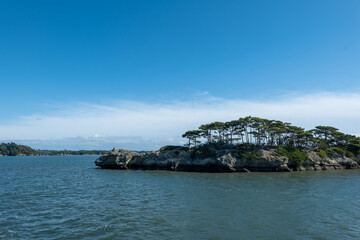 Fototapeta na wymiar 青空　海　島