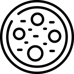 Hachapuri icon outline vector. Food cooking. Adjara meal