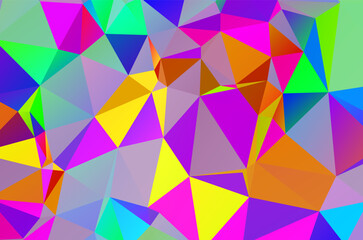 Obraz premium Abstract geometrical background consisting of multicolored triangular polygons