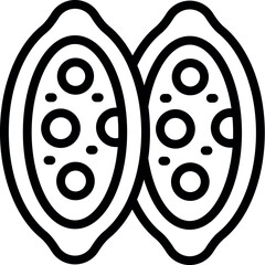 Bakery khachapuri icon outline vector. Bread food. Meal dish