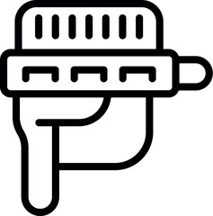 Obraz premium Gun design icon outline vector. Game target. Blood uniform