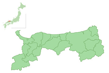 鳥取　地図　市町村　アイコン