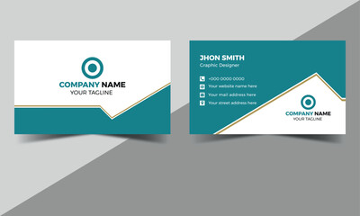 Simple Business Card Layout Creative and modern business card template 