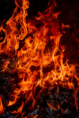 fiery flames background image