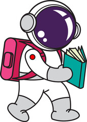 Cute Astronaut Cartoon , illustration