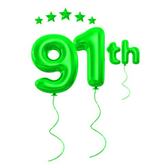 91th anniversary green
