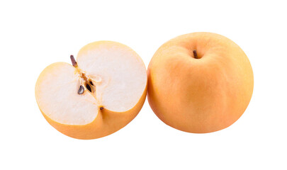 chinese pear fruit isolated on transparent png