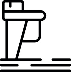 Coast icon outline vector. Emergency guard. Sea ship