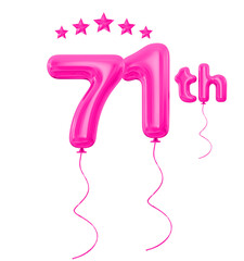 71th anniversary pink
