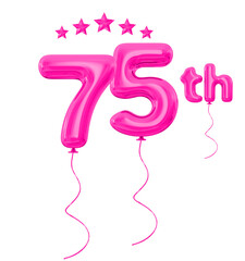 75th anniversary pink