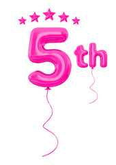 5th anniversary pink