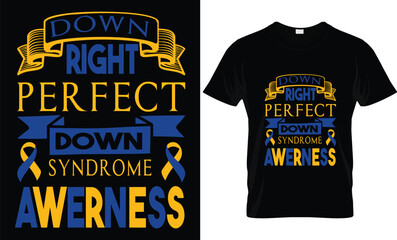 Down Right perfect .... T shirt design 