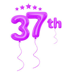 37th anniversary purple