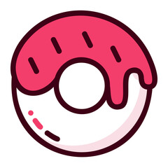 Icon donut illustration can be used for web app info graphic etc