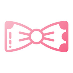 Icon bow tie illustration can be used for web app info graphic etc