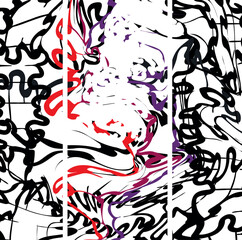 Abstract with fat lines 