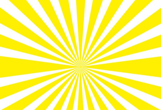 White and yellow sunburst pattern background. Retro ray pattern background. Royalty high-quality free stock photo image of overlays sunbeams grunge Abstract backgrounds. Retro stripe pattern sunbrush