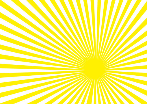 White and yellow sunburst pattern background. Retro ray pattern background. Royalty high-quality free stock photo image of overlays sunbeams grunge Abstract backgrounds. Retro stripe pattern sunbrush