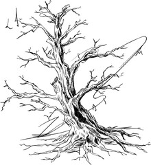 Tree Sketch Illustration