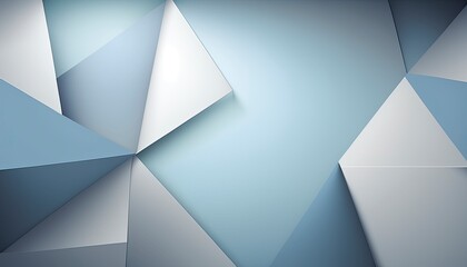 Original widescreen background image in minimalistic design with geometric shapes of light and shadow, grey-blue texture