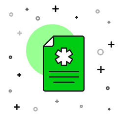 Filled outline Medical clipboard with clinical record icon isolated on white background. Health insurance form. Prescription, medical check marks report. Vector