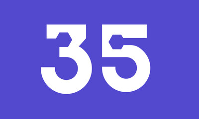 Number Blue Tech Modern Hexagon Logo
